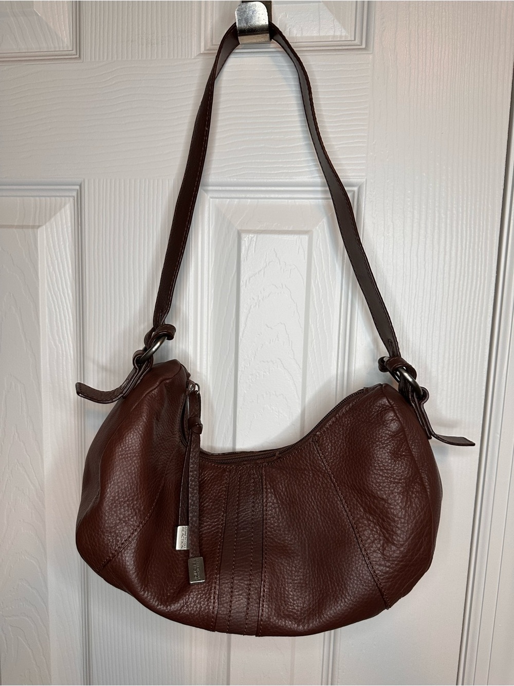Women’s Dark Brown Pebbled Leather Shoulder Bag